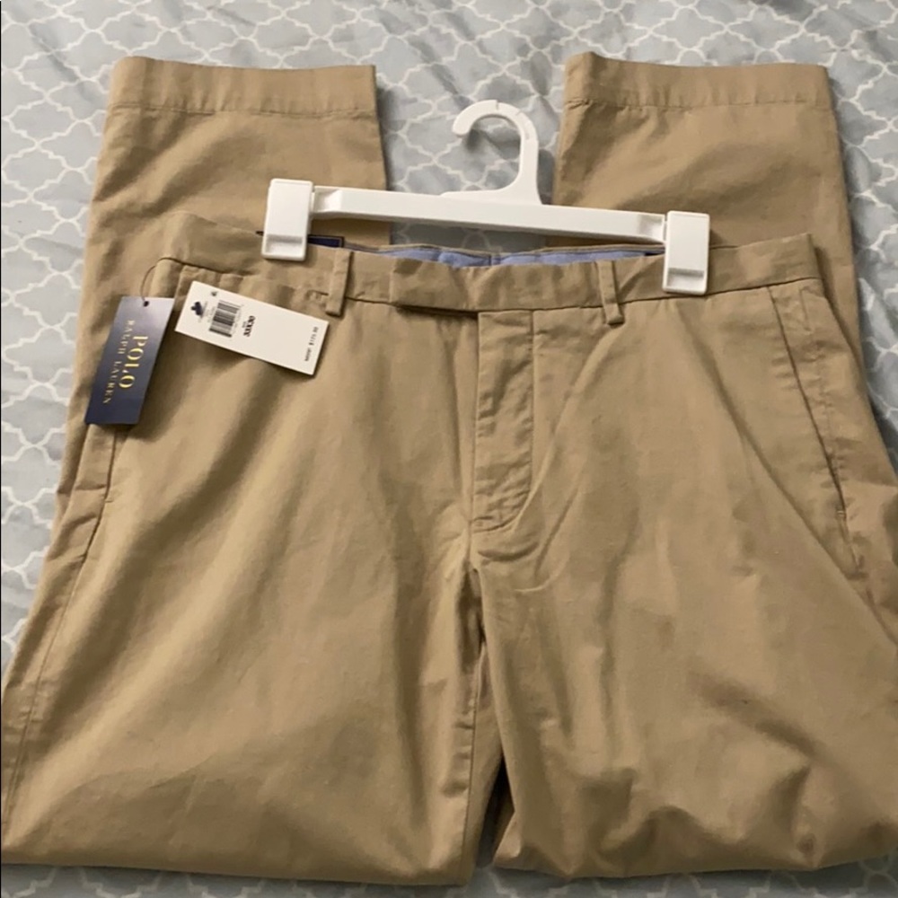 New Chino Polo Ralph Lauren Khaki Sz 33x30